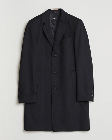 BOSS BLACK Hyde Wool Coat Black – Negro
