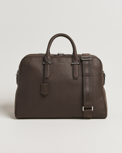 BOSS BLACK Madison Holdall Dark Brown – Marrón