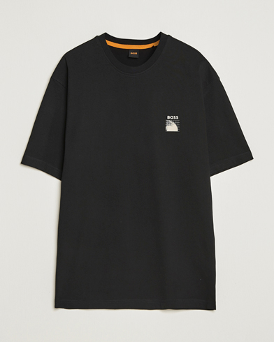 BOSS ORANGE Radar Crew Neck T-Shirt Black – Negro