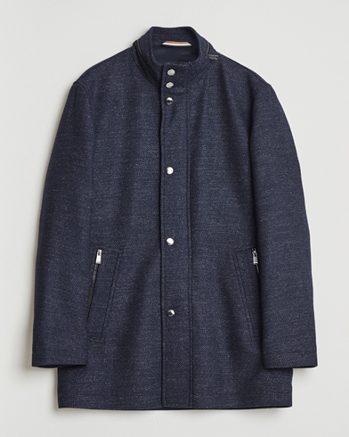 BOSS BLACK Camron Wool Coat Dark Blue – Azul