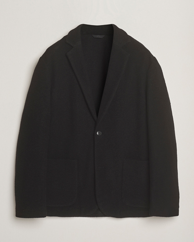 J.Lindeberg Calvon Wool Knitted Blazer Black – Negro
