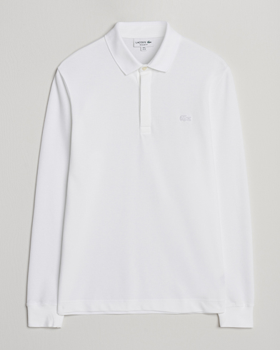 Lacoste Paris Long Sleeve Polo Piké White – Blanco