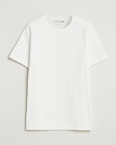 Merz b. Schwanen Relaxed Fit Loopwheeled Heavy T-Shirt White – Blanco