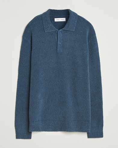 Samsøe Samsøe Nino Knitted Polo Midnight Navy – Azul