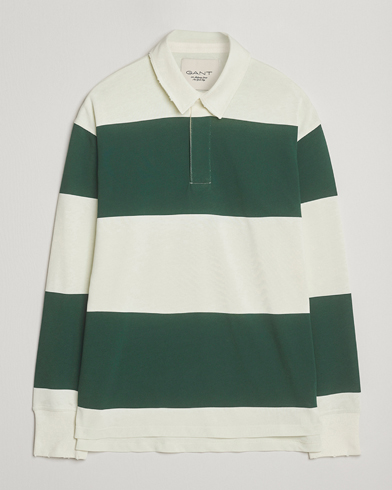 GANT 240 Mulberry Street Block Stripe Heavy Rugger Forest Green/White – Multicolor