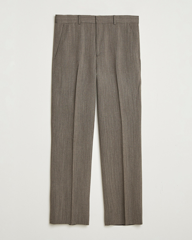GANT 240 Mulberry Street Herringbone Suit Pants Deep Brown – Marrón