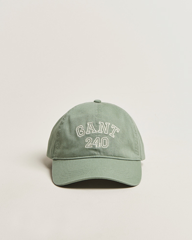 GANT 240 Mulberry Street Washed Canvas Cap Forest Green – Verde