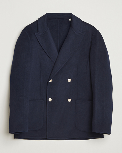 GANT Wool Double Breasted Club Blazer Evening Blue – Azul