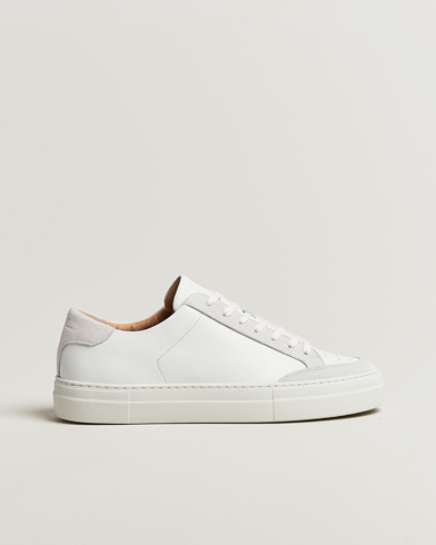 J.Lindeberg Art Signature Leather/Suede Sneaker White – Blanco