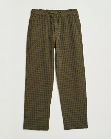 OAS Turtle Ayora Waffle Pants Dark Green – Verde