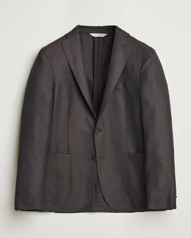 Boglioli K Jacket Wool Hopsack Blazer Dark Brown – Marrón