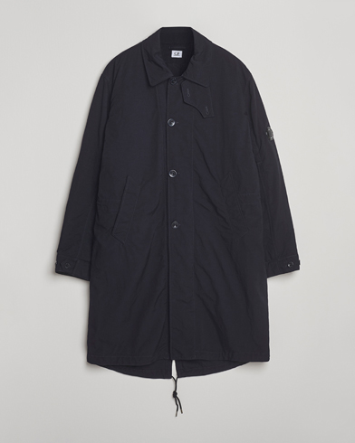 C.P. Company Twill Garment Dyed Lined Coat Navy – Azul