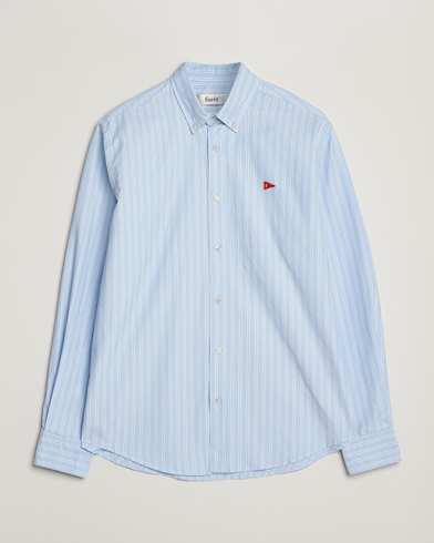 Forét Flag Regular Fit Oxford Shirt Light Blue Stripe – Azul