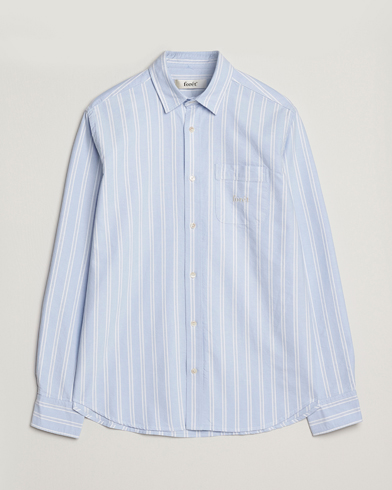 Forét Juno Embroidered Oxford Shirt Light Blue Stripe – Azul