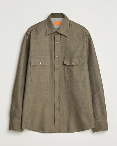Grigio Heavy Twill Overshirt Military – Verde