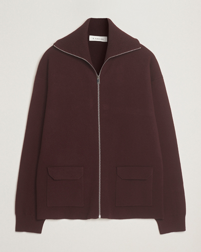 Lanvin Cashmere Cardigan Jacket Bacchus – Rojo