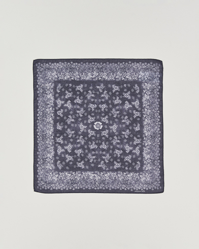 Massimo Alba Hanky Cotton Handkerchief Navy – Azul