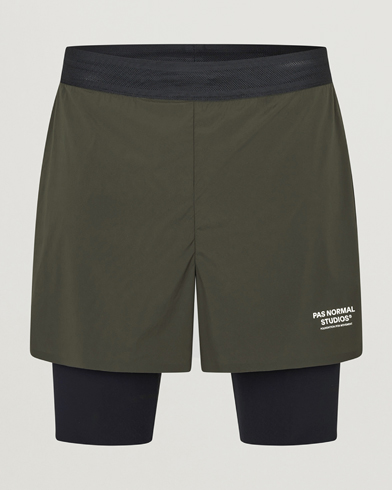 Pas Normal Studios Balance 2-in-1 Shorts Dark Olive – Verde