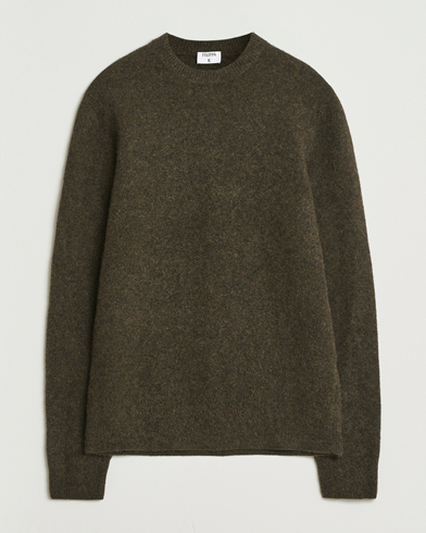 Filippa K Yak Knitted Sweater Dark Khaki Green – Verde
