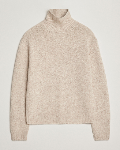 Auralee Cashmere Melange Rollneck Beige – Beige
