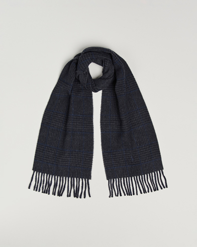 Polo Ralph Lauren Wool Blend Scarf Navy Check – Azul