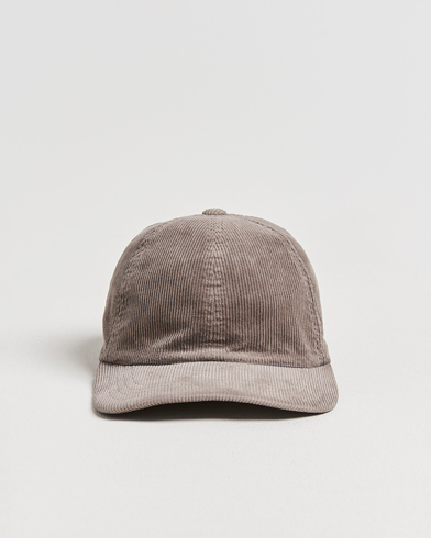 Sunspel Corduroy Cap Bark – Marrón