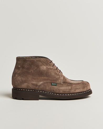 Paraboot Chambord Mid Derby Brown Suede – Marrón