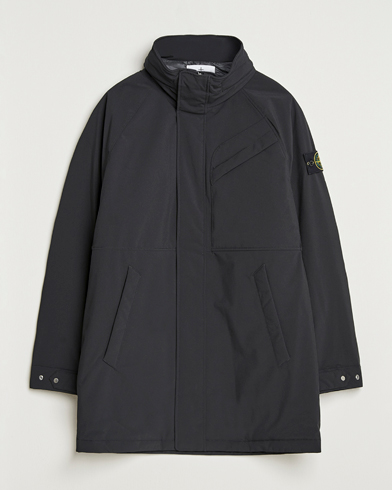 Stone Island Soft Shell Waterproof Coat Black – Negro