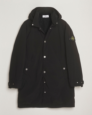 Stone Island Light Compact Padded Hood Coat Black – Negro