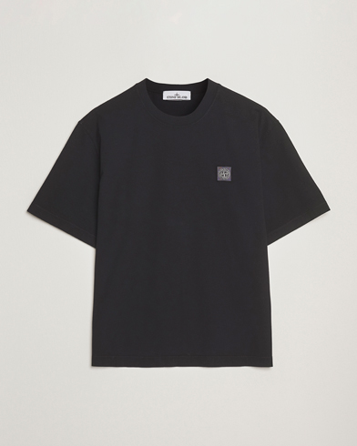 Stone Island Combed Organic Cotton T-Shirt Black – Negro