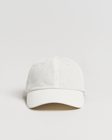 Stone Island Micro Cord Cotton Cap Ivory – Blanco
