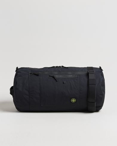 Stone Island Aluminum Tela Cotton Ripstop Weekendbag Black – Negro