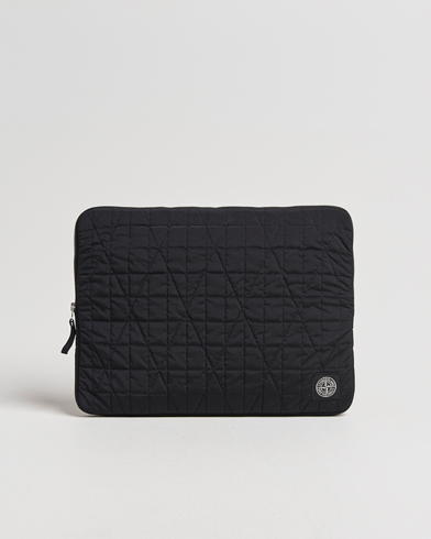 Stone Island Quilted Nylon Metal Laptop Case Black – Negro
