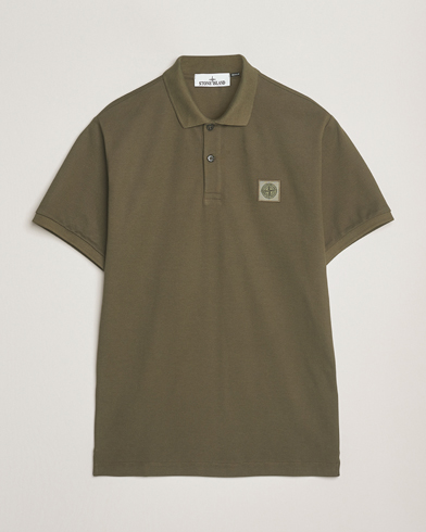 Stone Island Organic Cotton Pique Polo Military Green – Verde