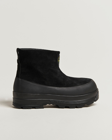 Stone Island Suede Boots Black – Negro