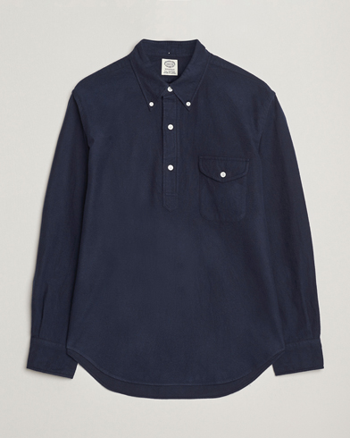 Kamakura Shirts Vintage Ivy Oxford Popover Shirt Navy – Azul