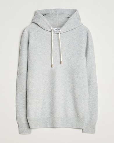 Gran Sasso Boiled Wool Hoodie Light Grey Melange – Gris