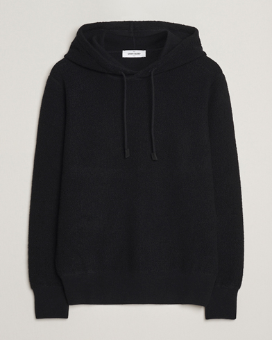 Gran Sasso Boiled Wool Hoodie Black – Negro