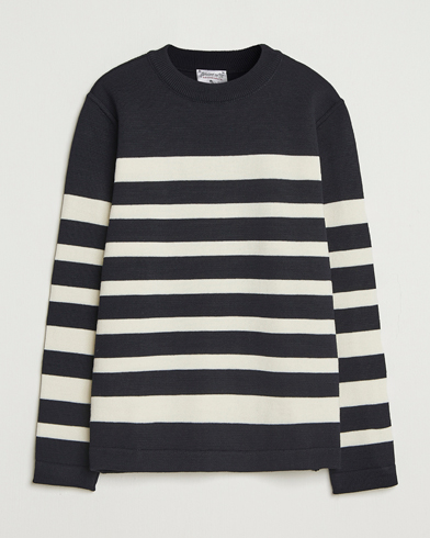 S.N.S. Herning Given Wool Crew Neck Navy/White – Multicolor