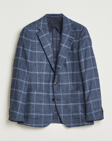Tiger of Sweden Easer Wool Checked Blazer Space View – Azul
