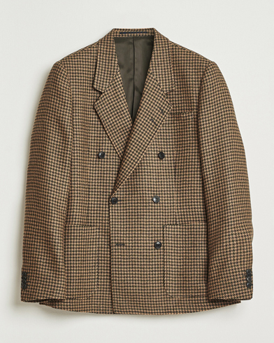 Tiger of Sweden Jeen Swedish Wool Dogtooth Blazer Brown Olive – Marrón