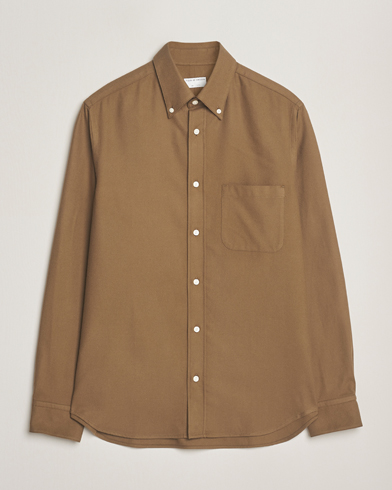 Tiger of Sweden Bjorn Brushed Twill Shirt Old Wolf – Verde