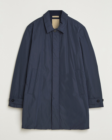 Woolrich Peached Primaloft Padded Carcoat Melton Blue – Azul