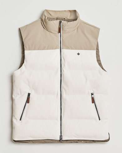 Morris Catton Puffer Vest Off White – Blanco