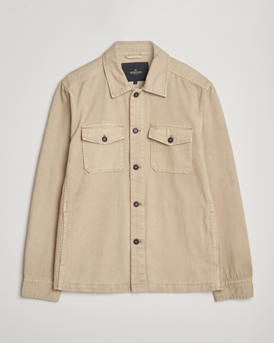 Morris Alain Twill Shirt Jacket Khaki – Beige
