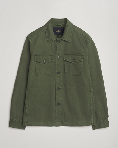 Morris Alain Twill Shirt Jacket Olive – Verde
