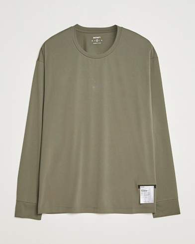 Satisfy AuraLite Long Sleeve T-Shirt Dusty Olive – Verde