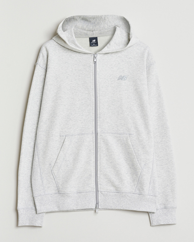 New Balance Essentials Terry Full Zip Hoodie Ash Heather – Gris