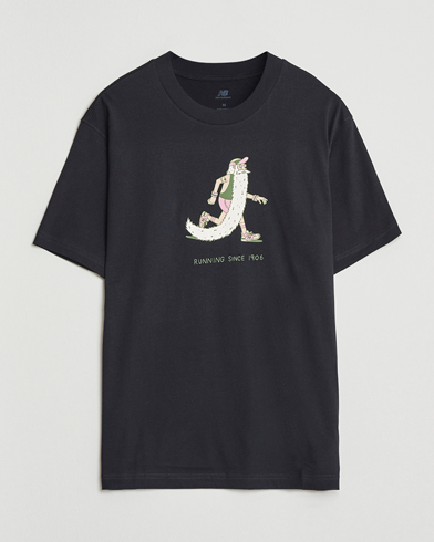 New Balance Bearded Runner T-Shirt Black – Negro