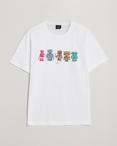 PS Paul Smith Robots Crew Neck T-Shirt White – Blanco
